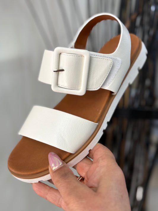 LUNAR CHER SANDAL-WHITE - AUTO20% off @checkout