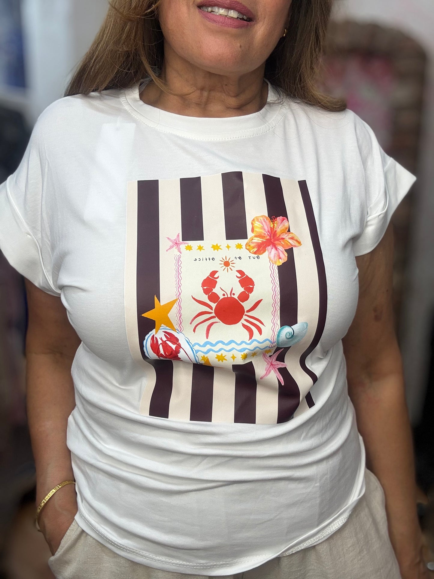 KIZZY-LOVE ANIMALS SLOGAN TEE
