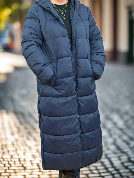 BYOUNG- BOMINA PUFFA COAT-NAVY - #LASTONELEFT