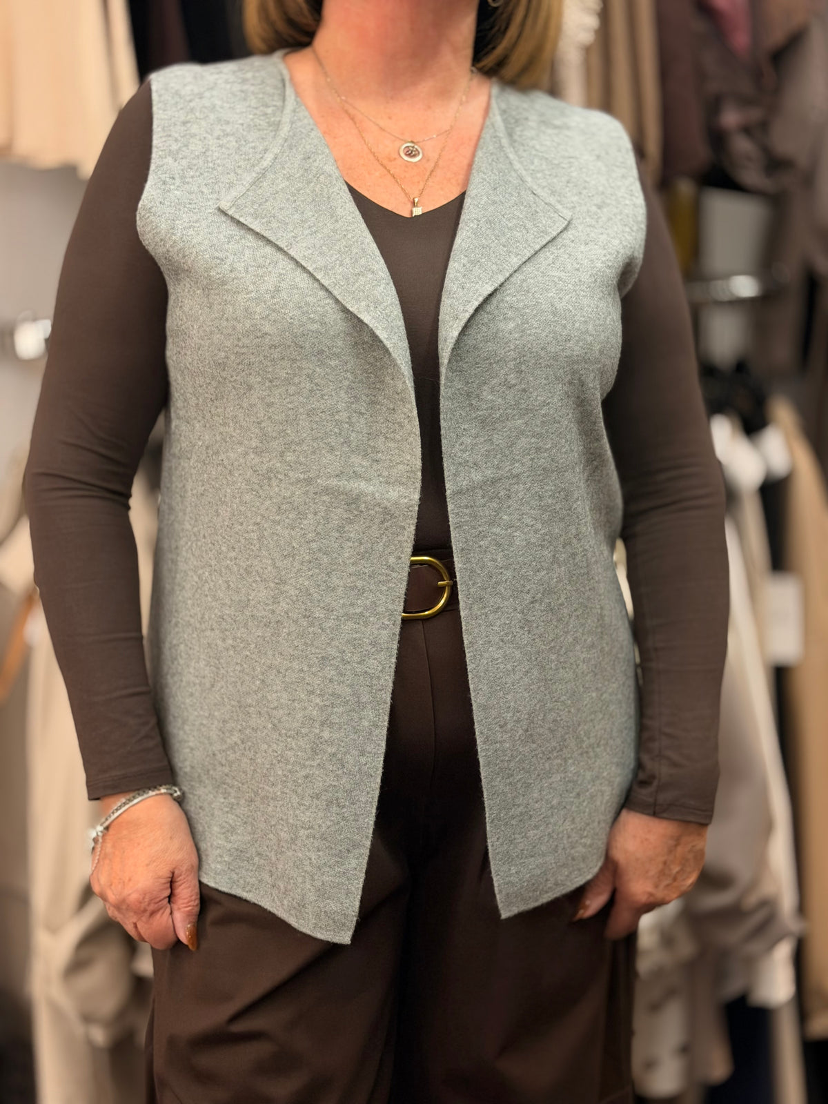 PALMER- WATERFALL KNIT WAISTCOAT