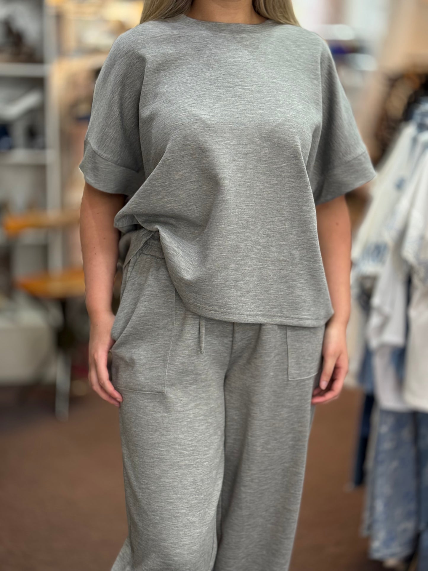 BYOUNG-PUSTI PREMIUM SCUBA GREY CO-ORD