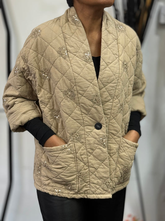 KEELY- SEQUIN QUILT JACKET -🖤BLACKFRIDAYWKEND-20%OFF