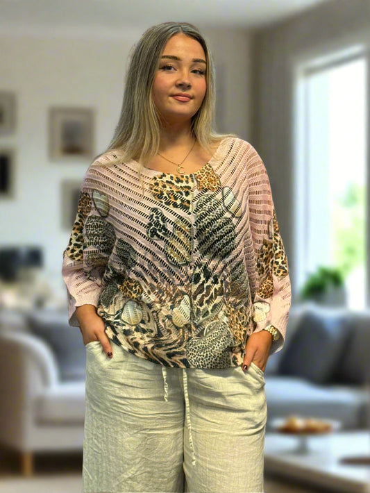 HARPER - CROCHET MESH SHELL HEART