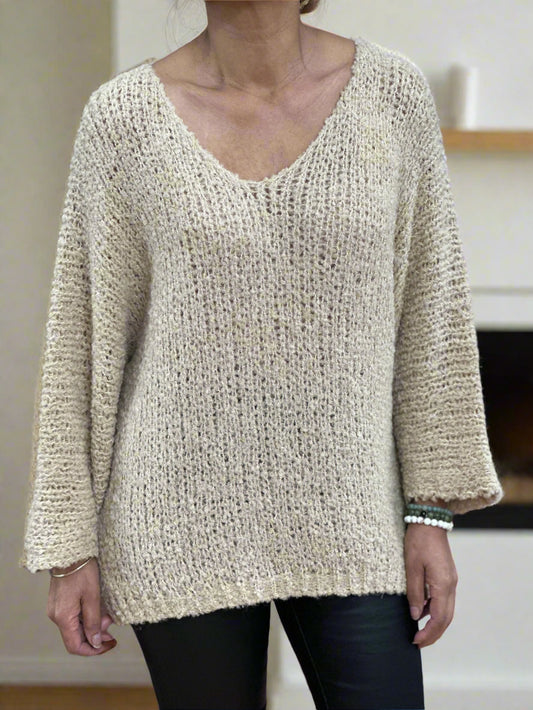 JOSA - POPCORN BATWING KNIT- #YearEndSale