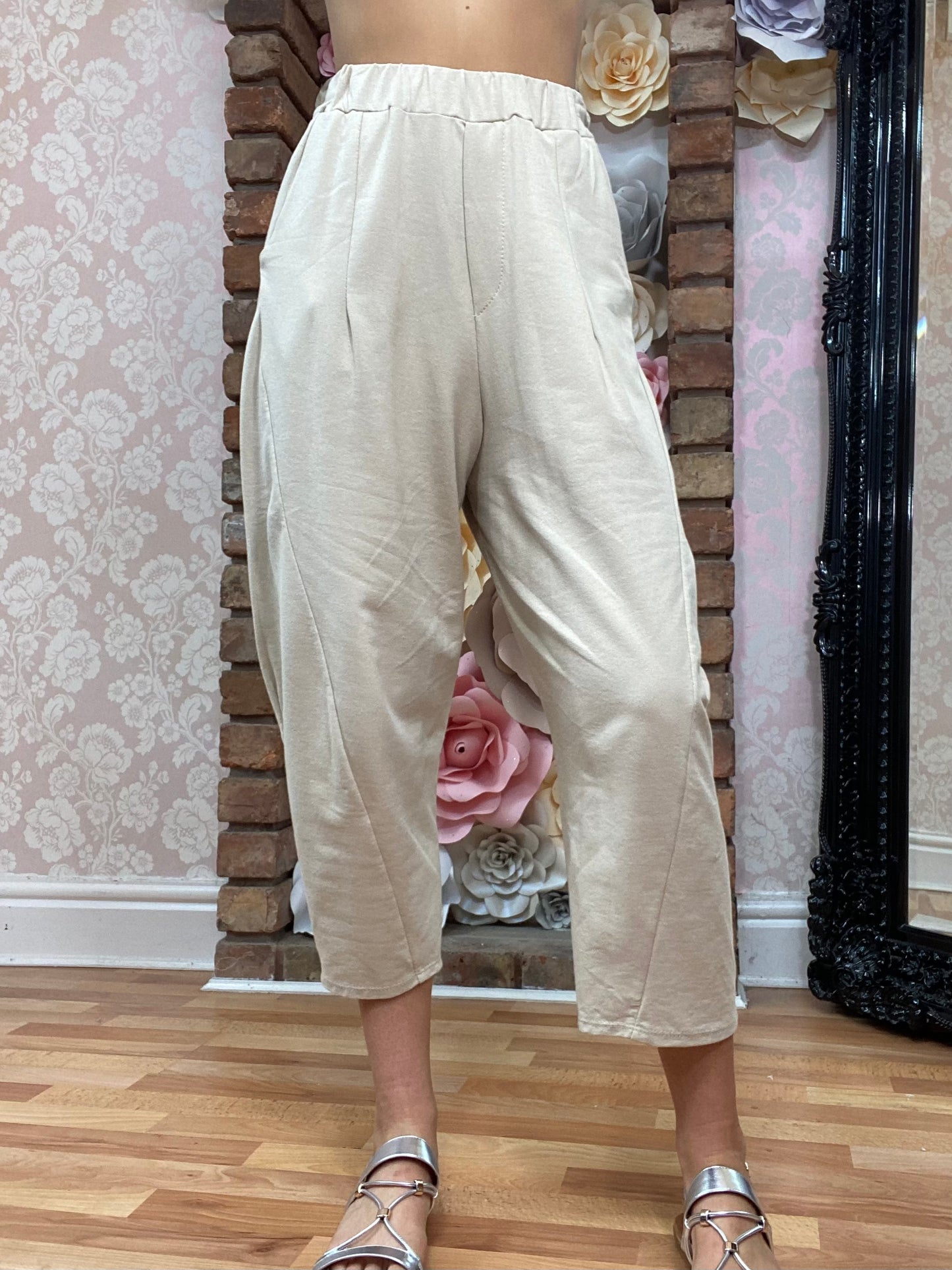 ELASTICATED WAIST POCKETED PANTALOON TROUSER- ALL COLORS