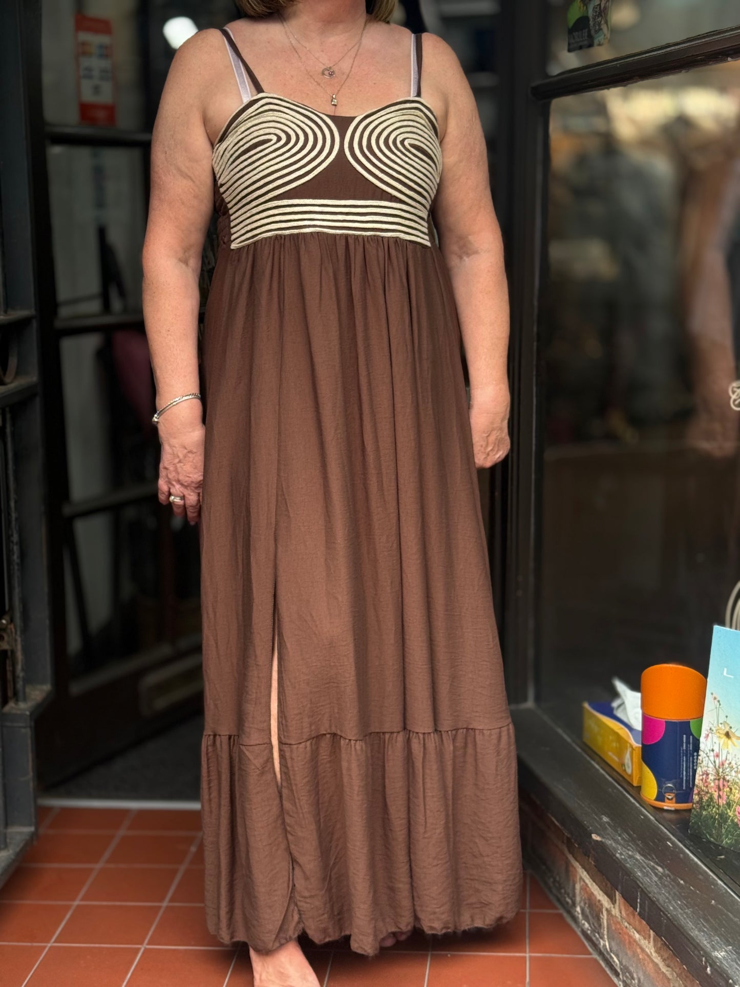 SANNA- BRAIDED DETEAIL MAXI DRESS -Fits 8-12/14 #BankHoliday20%OFF