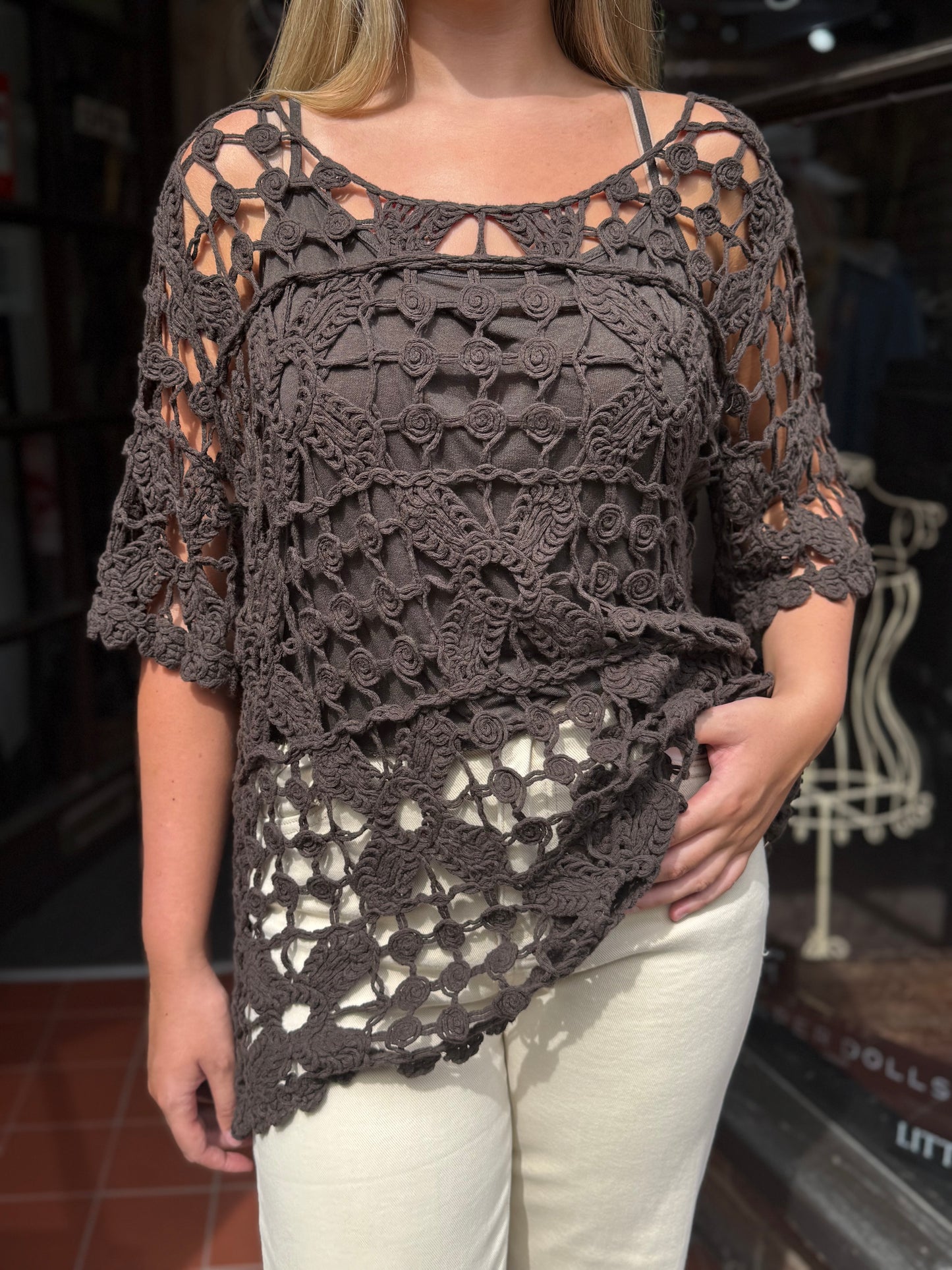 BERNIE- CROCHET TOP
