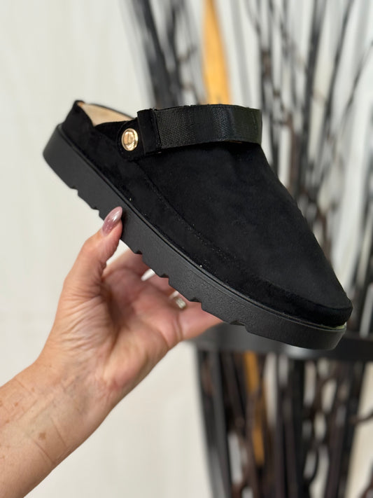 MACIE SLINGBACK CLUGG- BLACK