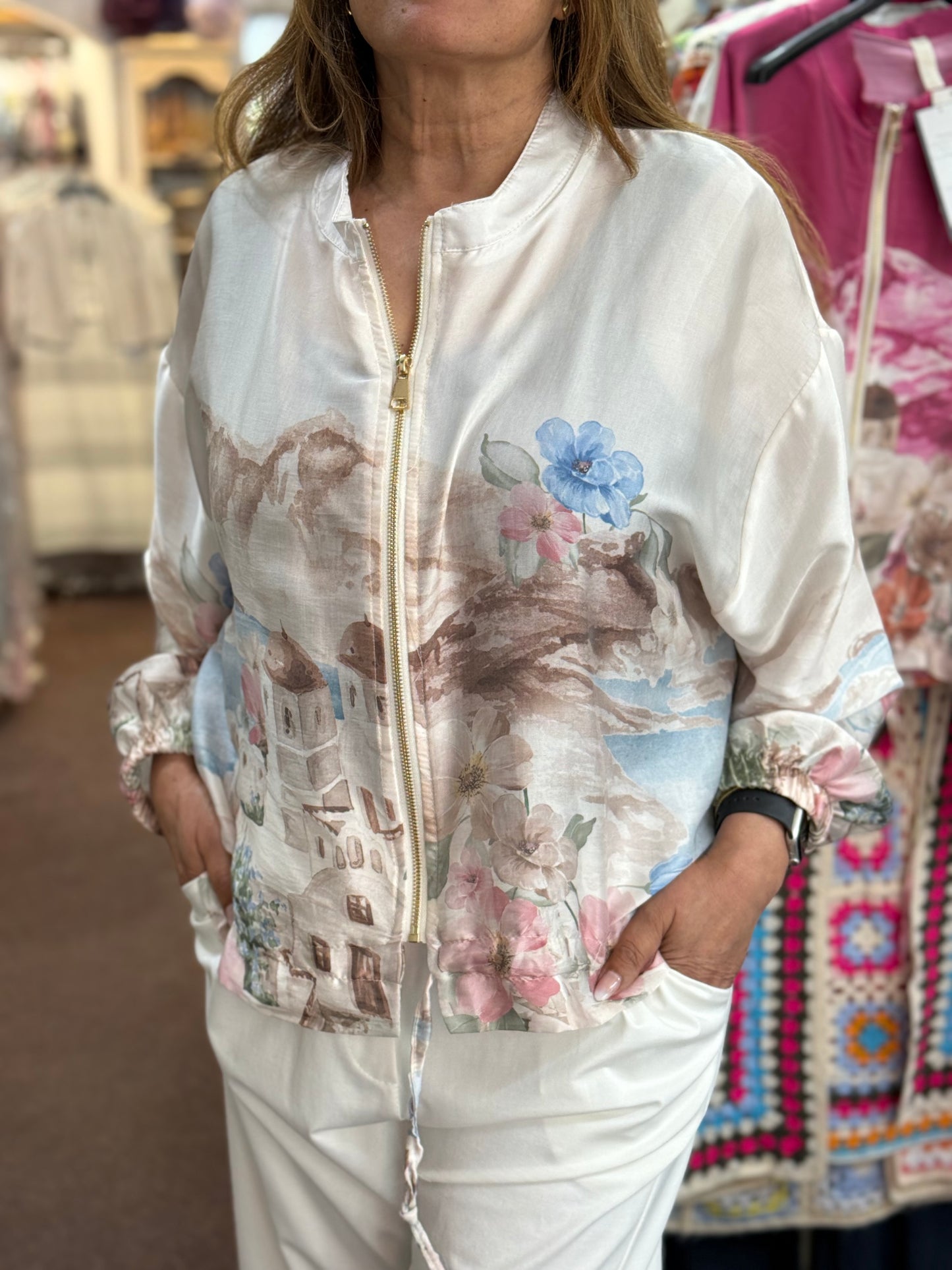 BARI-POSITANO SILKY BLOUSON JKT