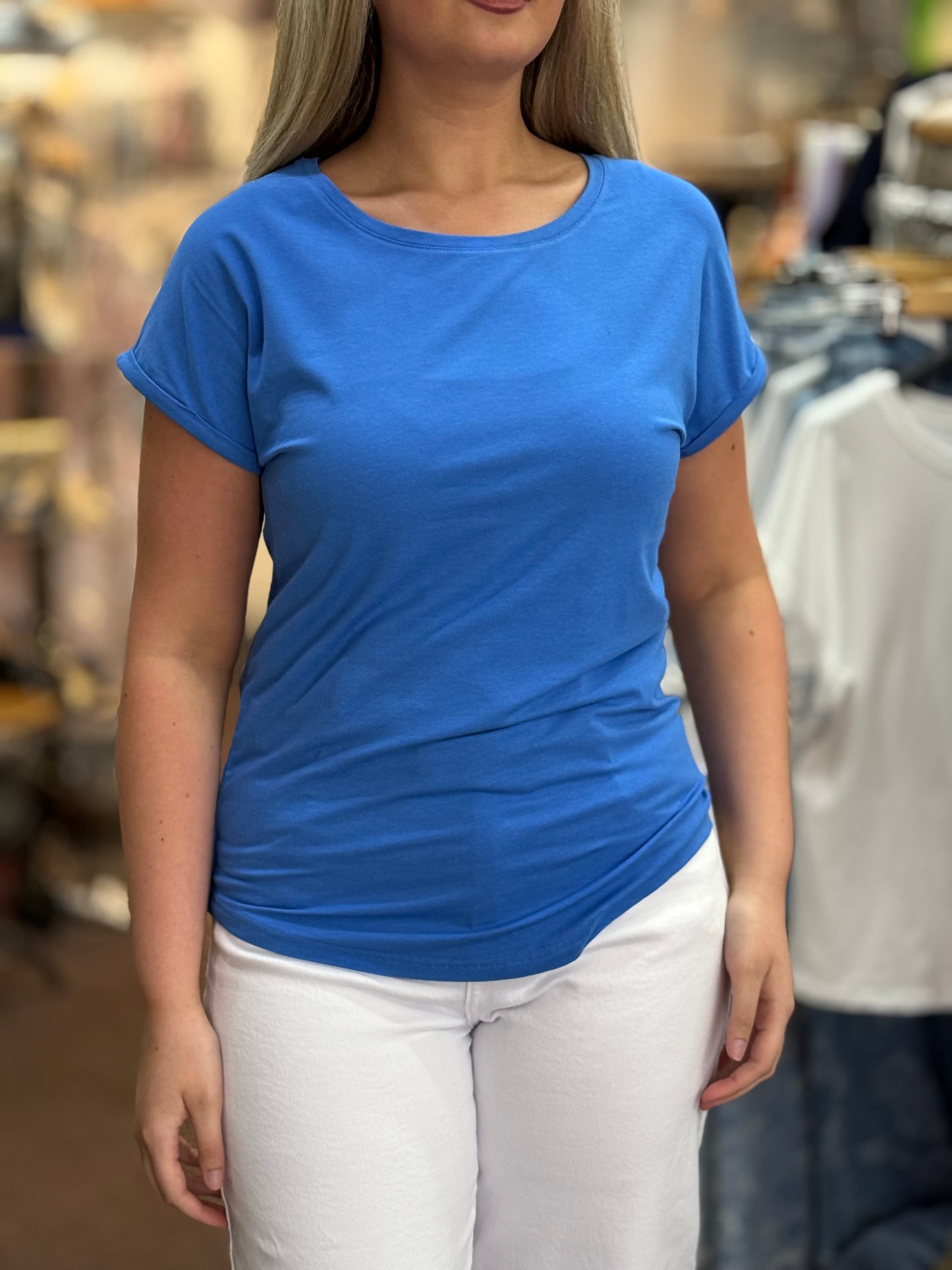BYOUNG MILA TEE- BLUE