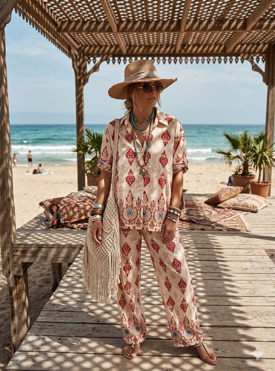 HAVANA VINTAGE PRINTED CO ORD SET