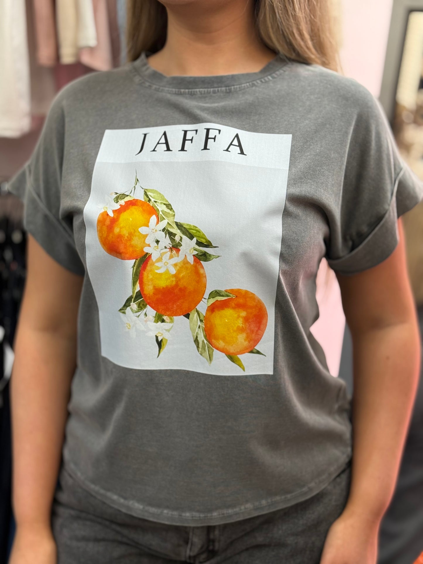 KIZZY-FRUITY SLOGAN TEE