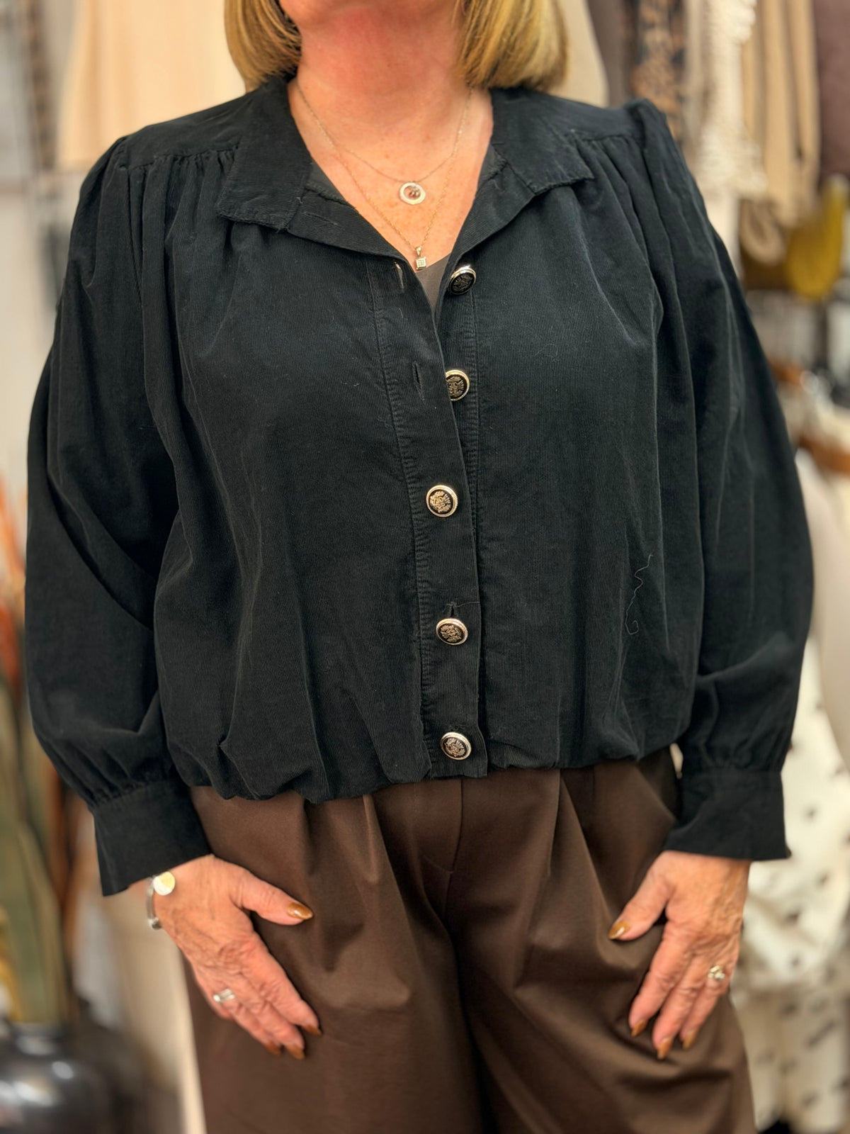 PEYTON- NEEDLECORD PUFF JACKET
