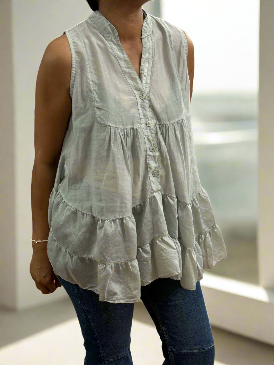 KENDRA- TENCEL TIERED TOP