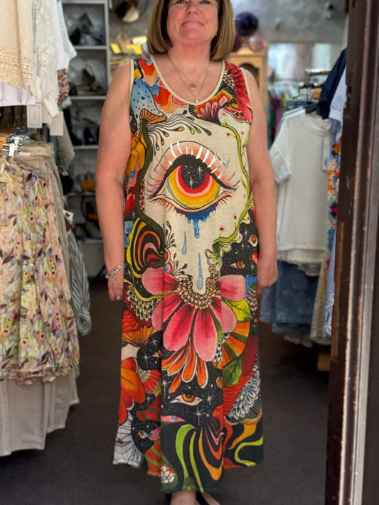 PALOMA-ORNA SHIMMER S/L DRESS #SunshineSALE