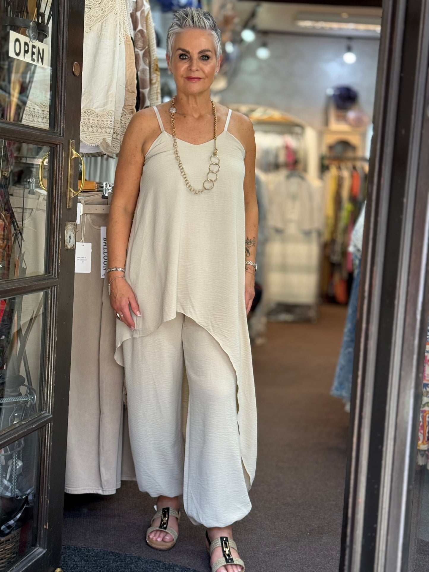 TAYLOR- ASSYMETRIC STRAPPY SET