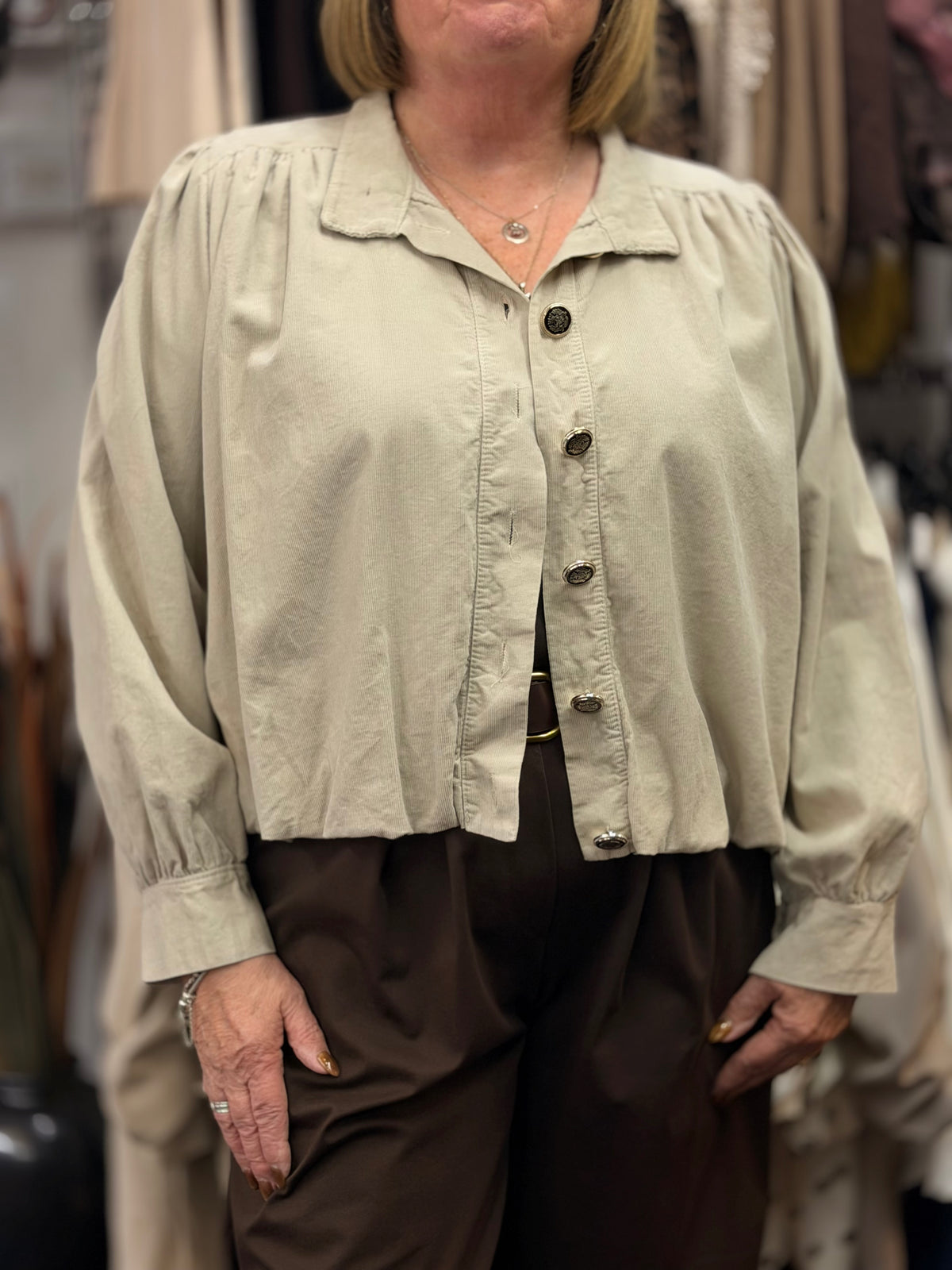 PEYTON- NEEDLECORD PUFF JACKET