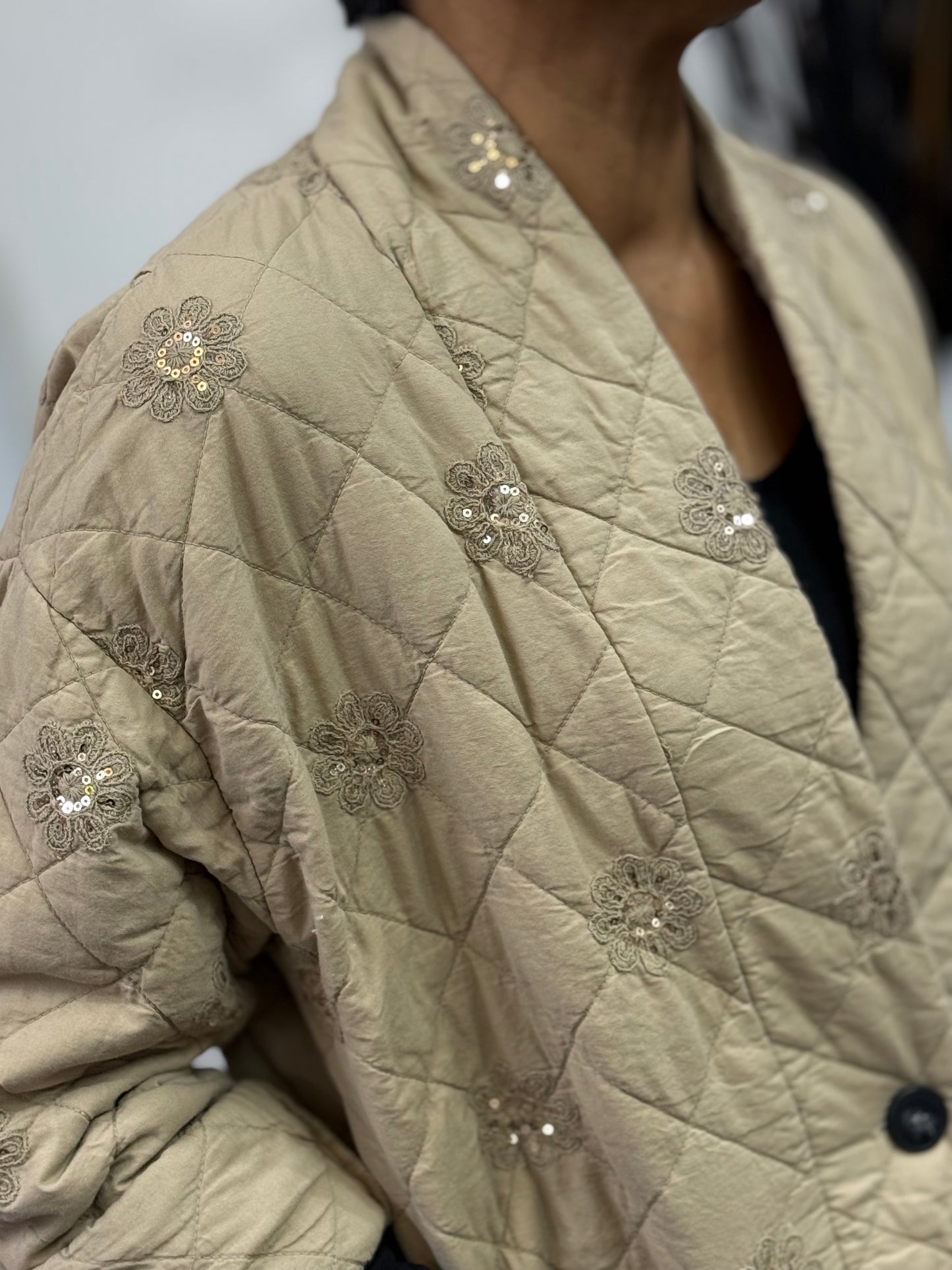 KEELY- SEQUIN QUILT JACKET -🖤BLACKFRIDAYWKEND-20%OFF