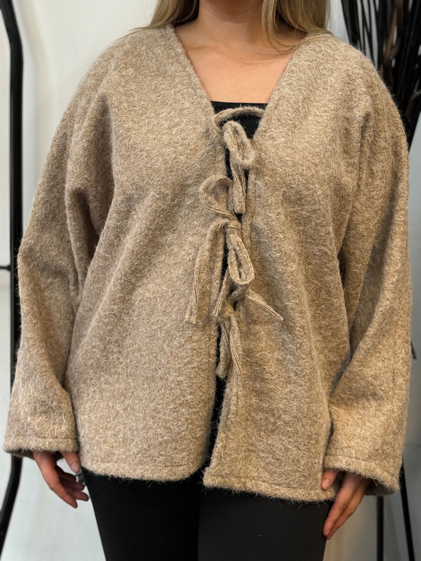 CARSON-TASSLE TIE O/SIZE JACKET-#BlackFridaySale -