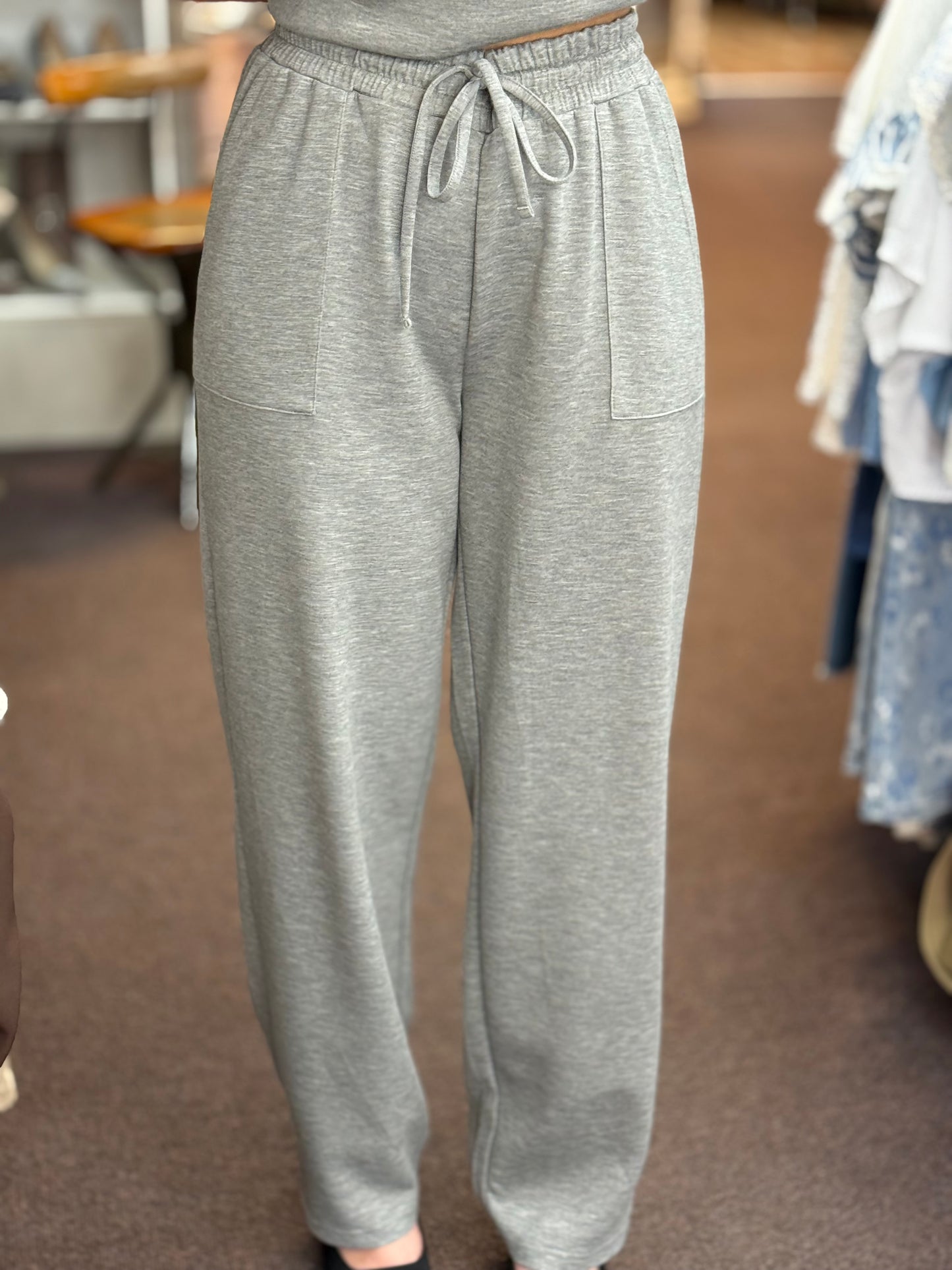 BYOUNG-PUSTI PREMIUM SCUBA GREY CO-ORD
