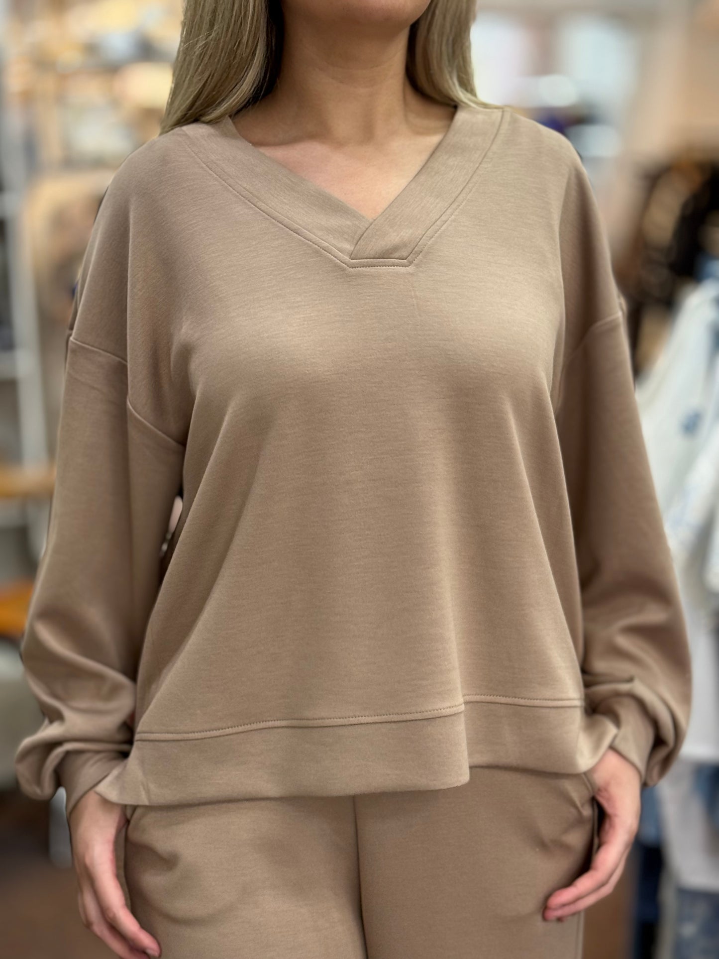 FRANSA- AURORA CO ORD- V SWEATSHIRT