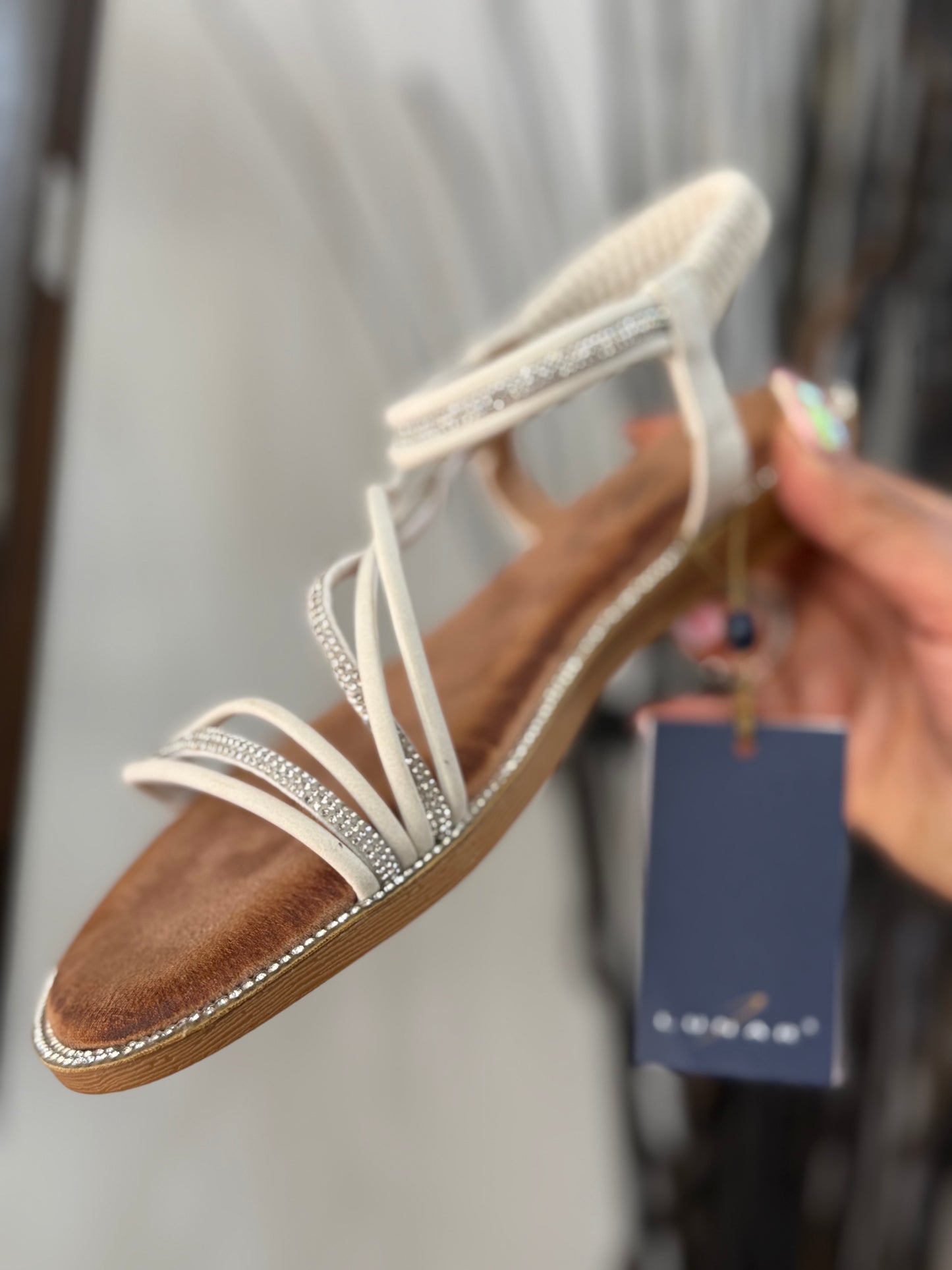 LUNAR- ARUBA SANDAL-WHITE - NUDE- AUTO15% off @checkout