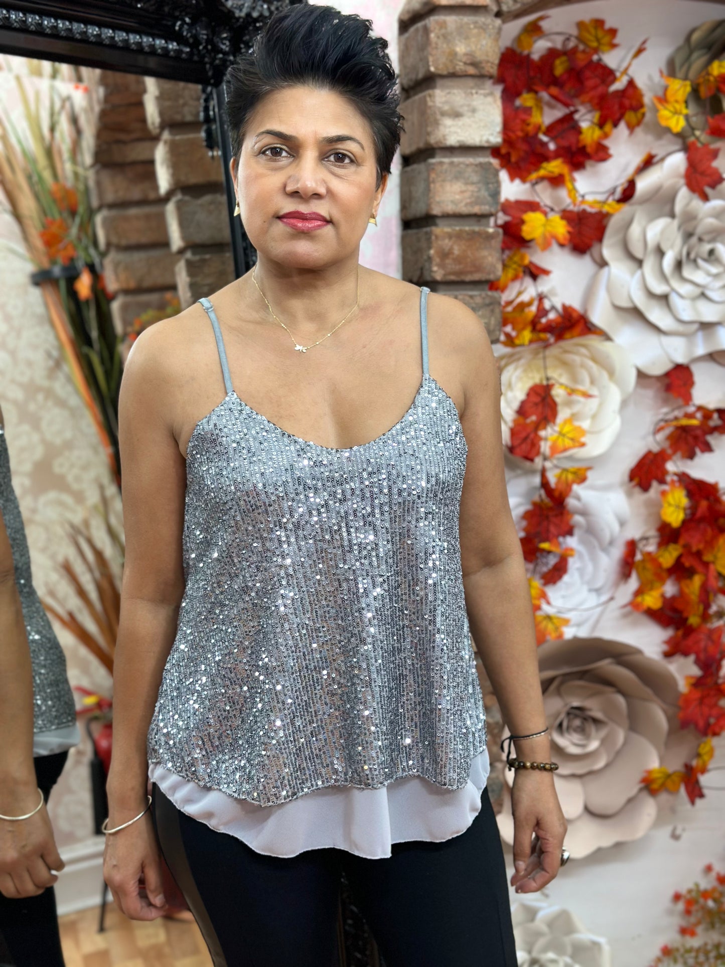SEQUIN VEST TOP -#BlackFridaySale