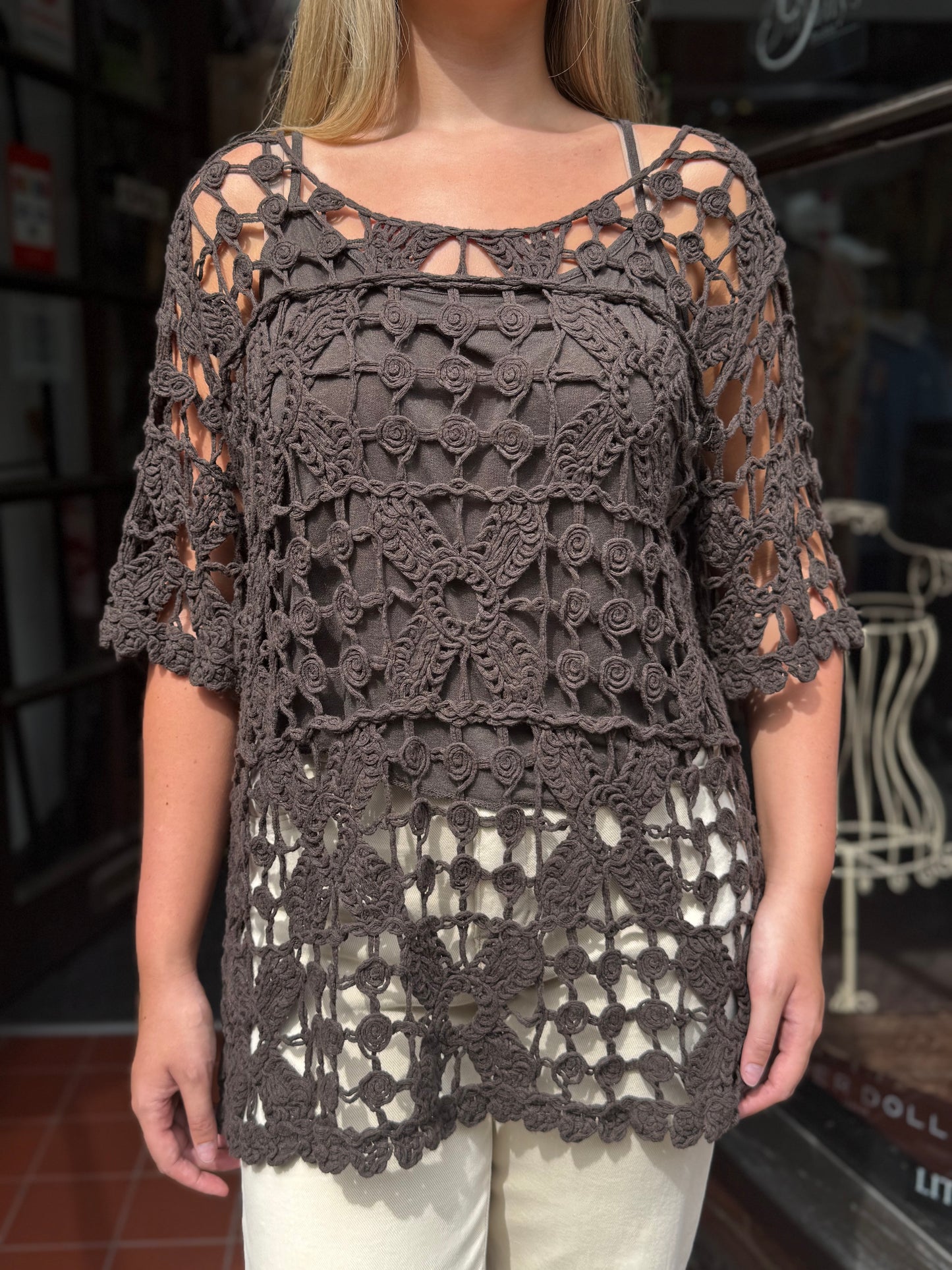 BERNIE- CROCHET TOP