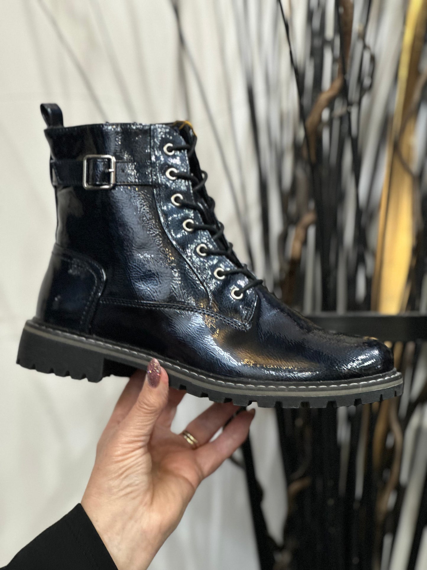 LUNAR PARLOUR ANKLE BOOT- NAVY