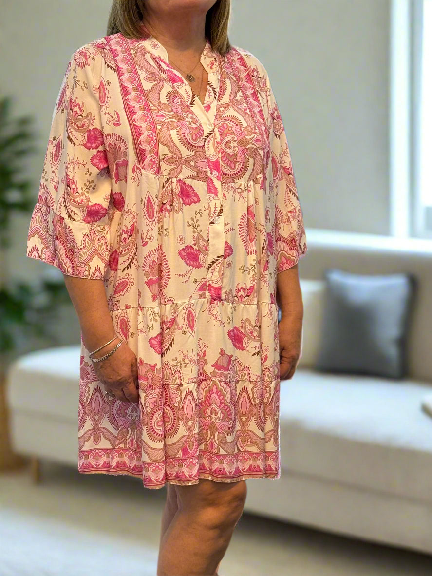TURIN-PRINTS SMOCK TUNIC DRESS