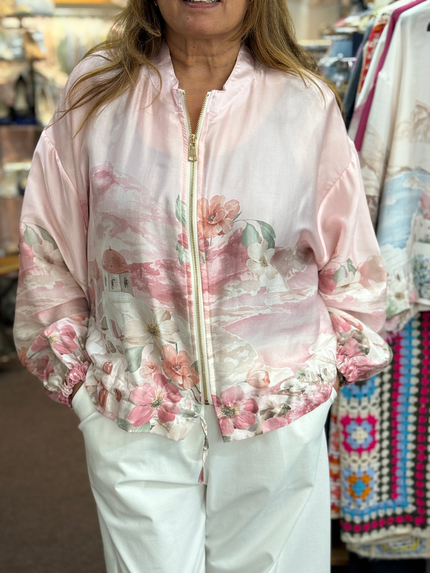 BARI-POSITANO SILKY BLOUSON JKT
