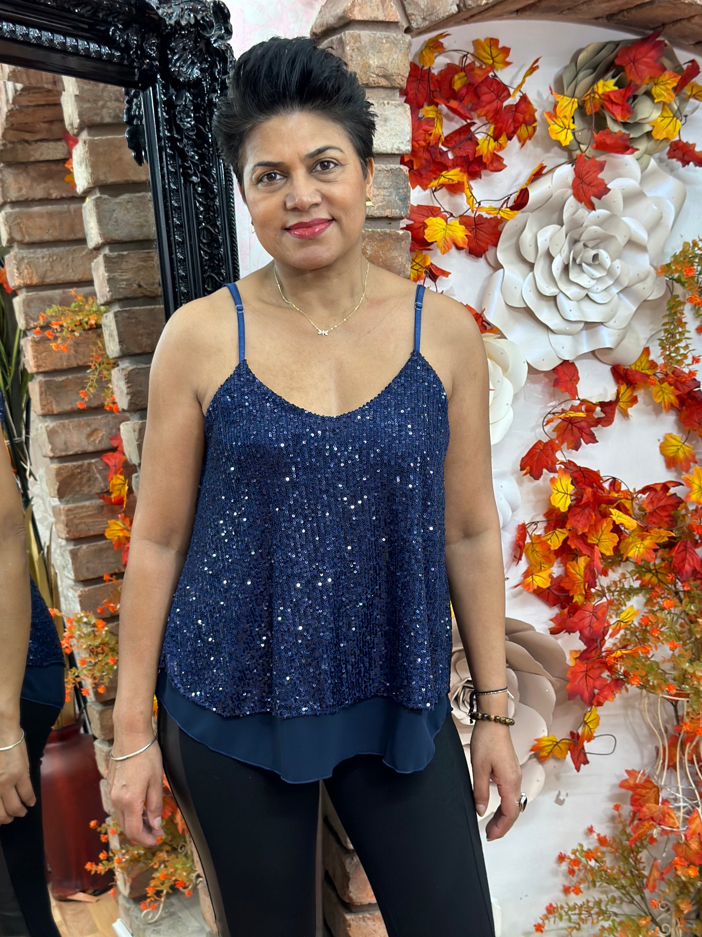 SEQUIN VEST TOP -#BlackFridaySale