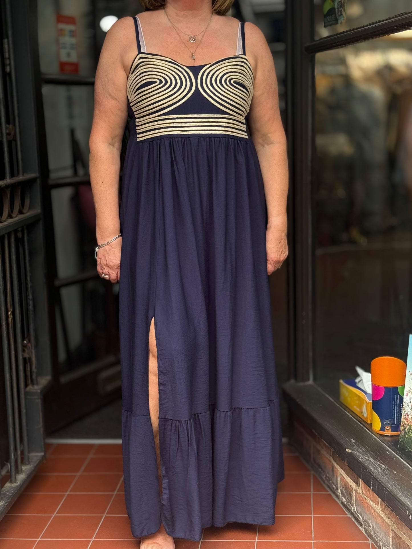 SANNA- BRAIDED DETEAIL MAXI DRESS -Fits 8-12/14 #BankHoliday20%OFF