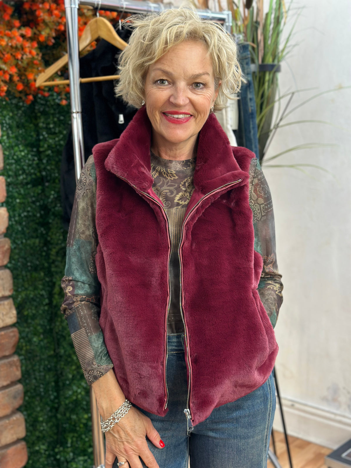 DENVER- FAUX FUR GILLET