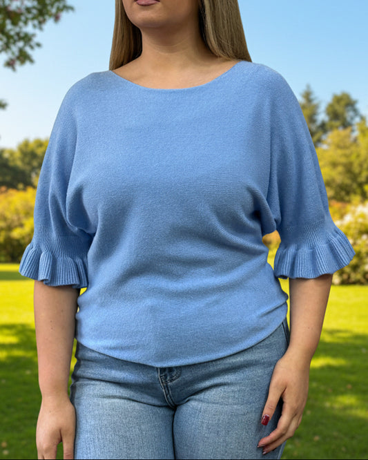 CAYLA -SUPERSOFT FRILL SLEEVE JUMPER #CD2MOTHERSDAY