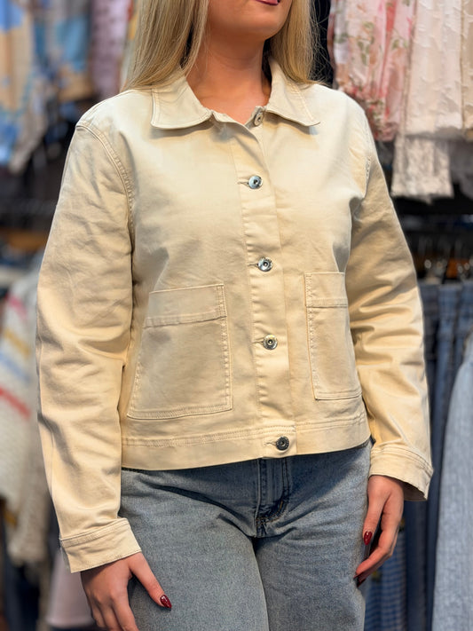 MASON-POCKET DETAIL BOX JACKET