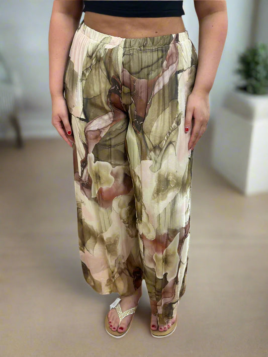 BALI - SILK PRINT TROUSER-