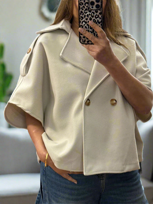 HEIDI - O/S CAPE STYLE JACKET-#BlackFridaySale - -🖤🖤 AUTO XTRA20% off @ Checkout