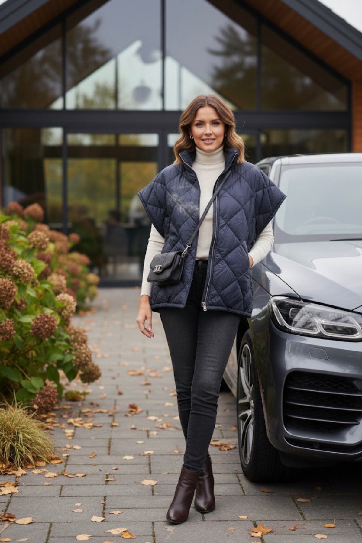 ARLEEN- QUILTED S/L JACKET- #BlackFridaySale --🖤🖤 AUTO XTRA20% off @ Checkout