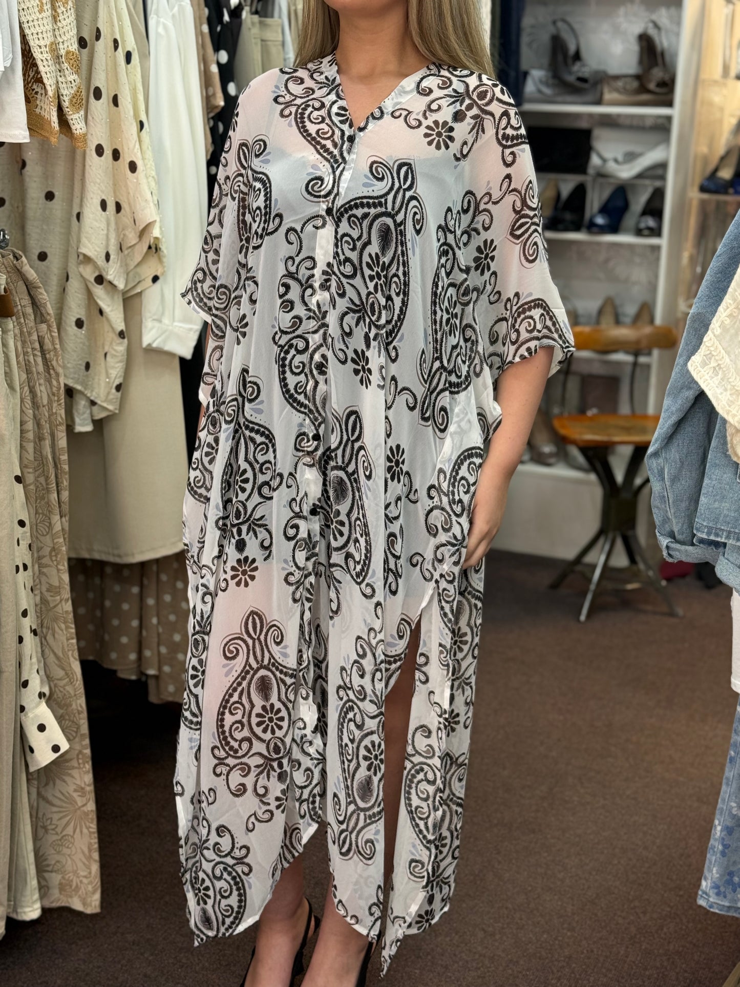 FRANSA- NATALA CHIFFON KAFTAN