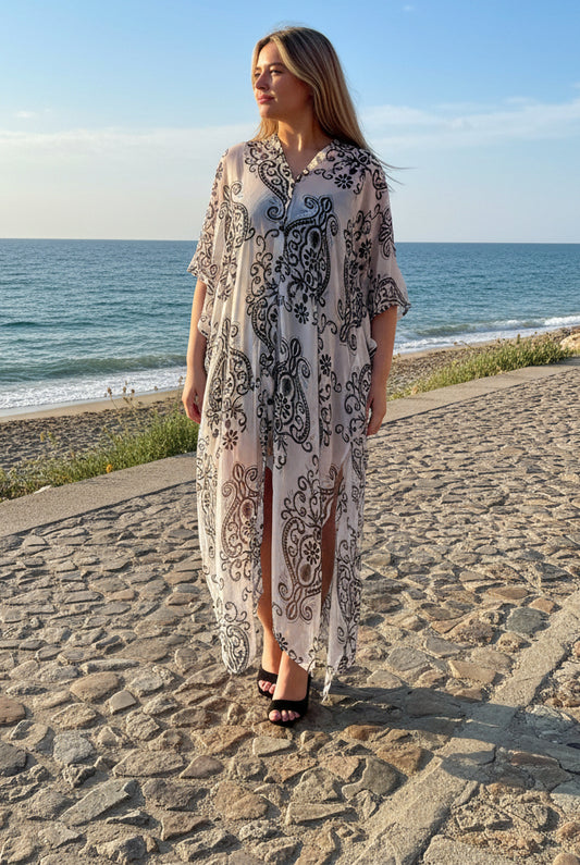 FRANSA- NATALA CHIFFON KAFTAN