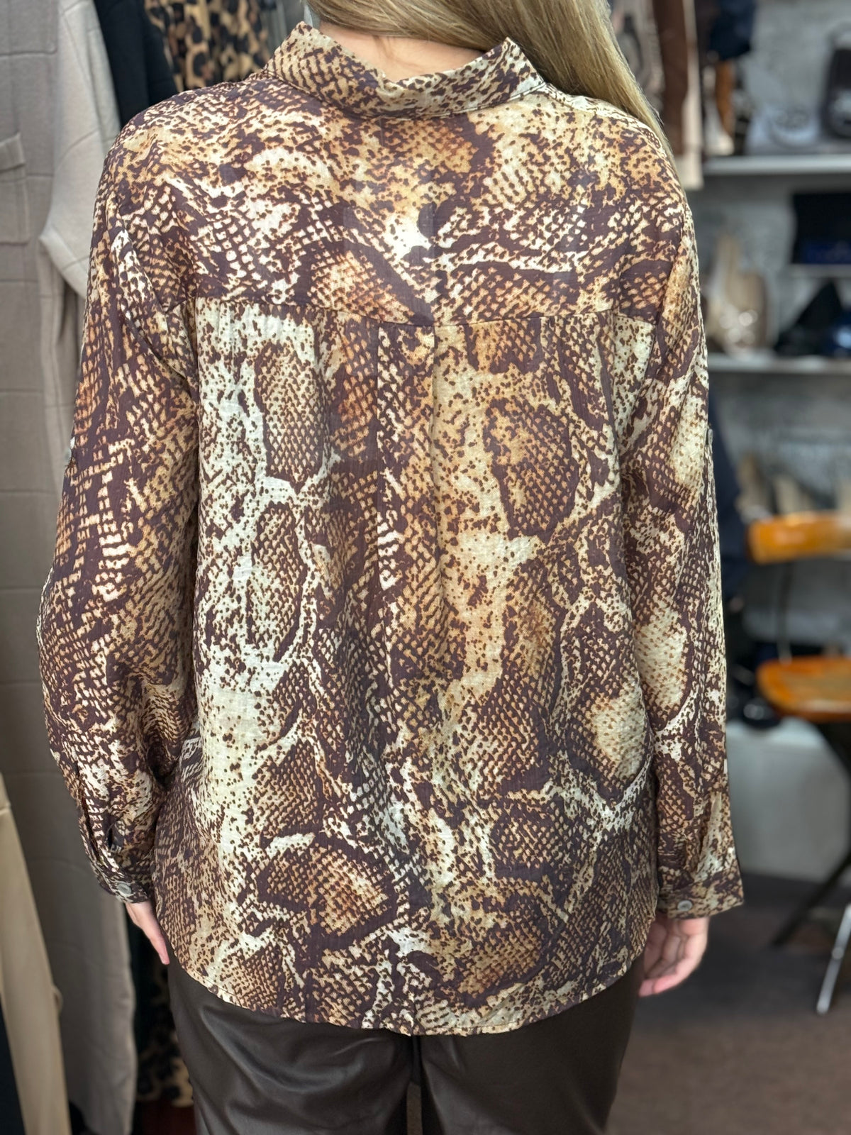 EDEN-SNAKE PRINT SHIRT