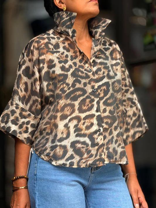 HEIDI- TENCEL ANIMAL SHIRT