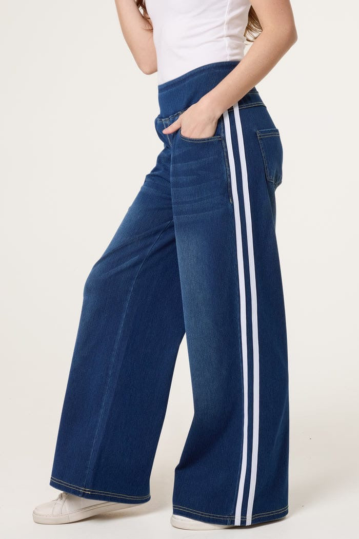BROOKE- W/LEG D/LOOK SIDE STRIPE PULL UP