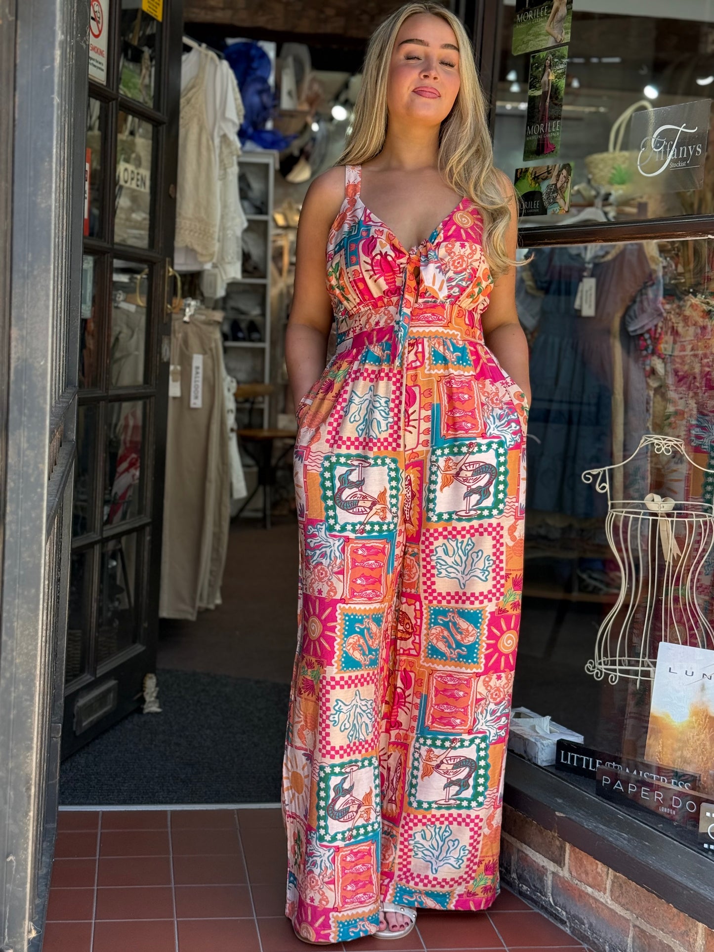 ARIA-TROPICAL W/LEG JUMPSUIT