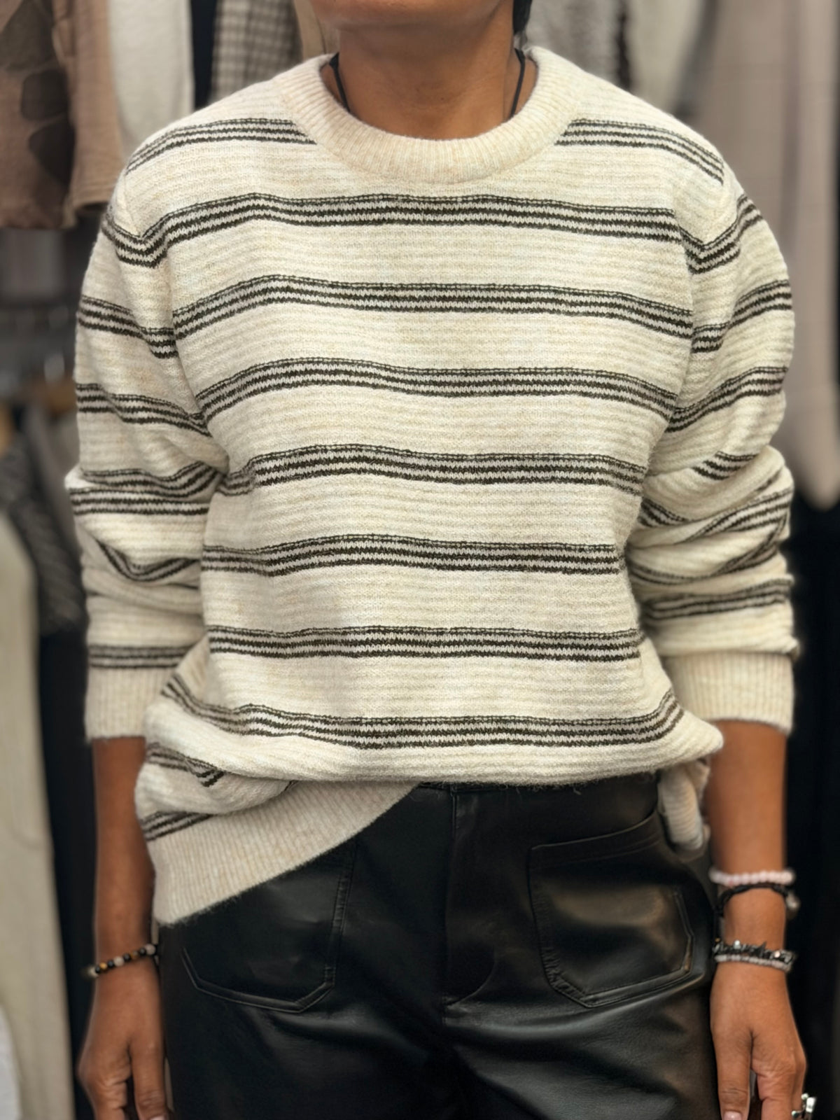 FRANSA KENDRA STRIPED KNIT