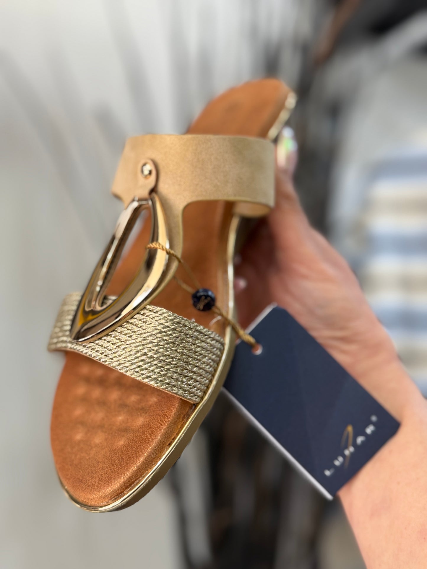 LUNAR PORTO-WEDGE SANDAL-BEIGE - AUTO20%off @checkout