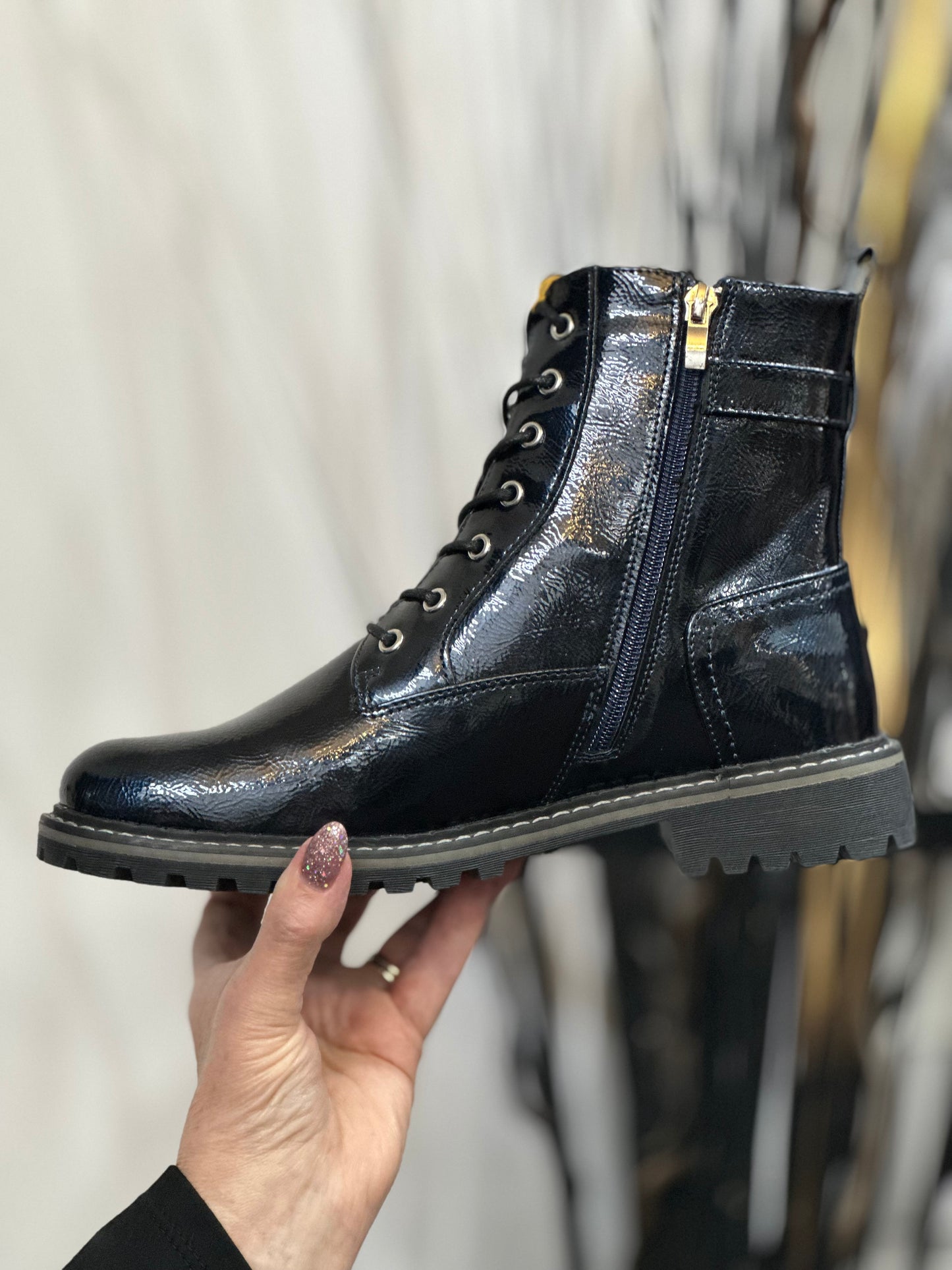 LUNAR PARLOUR ANKLE BOOT- NAVY