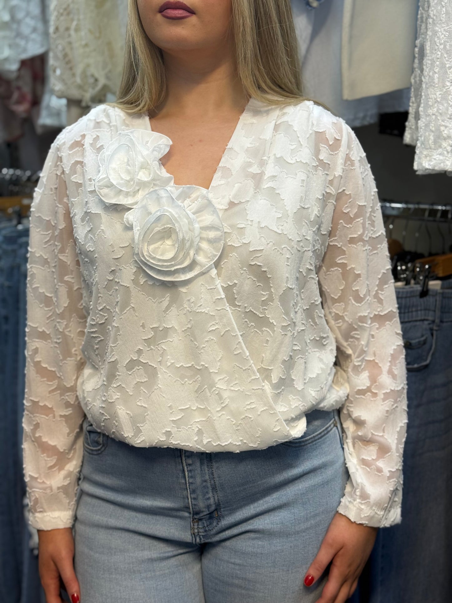 FREYA- DEVOURE WRAP BLOUSE