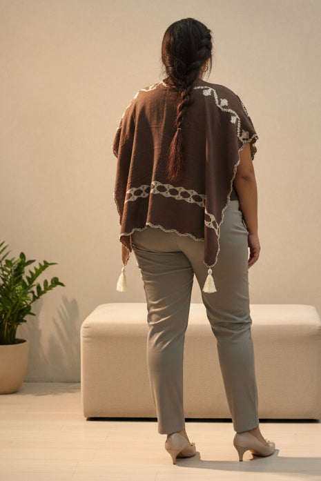TAWNY- EMB KAFTAN TOP